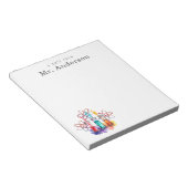 Science Teacher Chemistry Test Tubes ノートパッド (アングル)