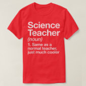 Science Teacher Definition Funny Back To School Fi Tシャツ (デザイン正面)