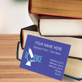 Science Teacher / Educator Microscope  名刺