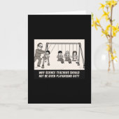 Science Teacher Funny カード (黄色い花)