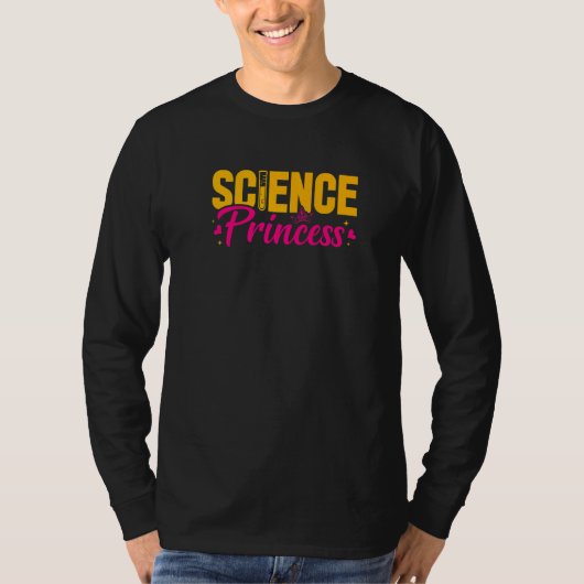 Science Teacher Princess Chemistry Educator Back T Tシャツ (正面)