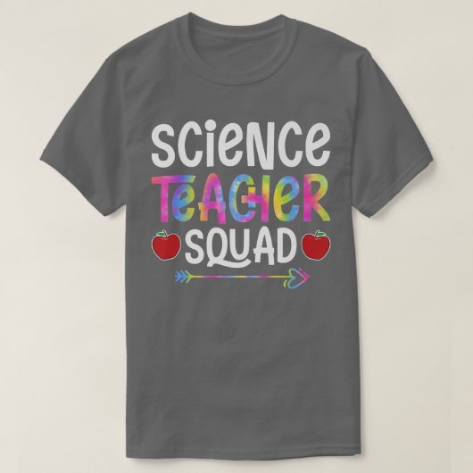 Science Teacher Squad First Day of School Tie-Dye Tシャツ (デザイン正面)