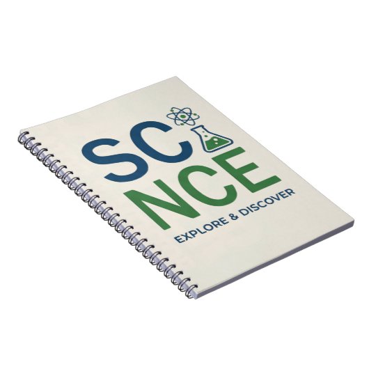 Science Teacher Typography Design ノートブック (右側)