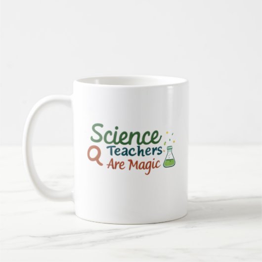 Science Teachers Are Magic Cute Chemistry Teacher  コーヒーマグカップ (左)