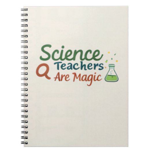 Science Teachers Are Magic Cute Chemistry Teacher  ノートブック (正面)