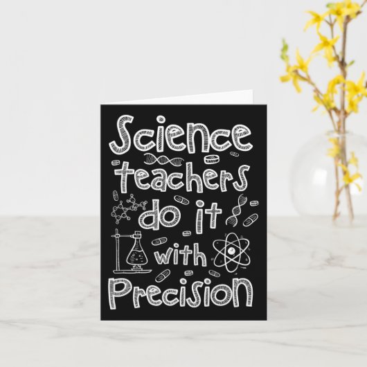 Science Teachers Do It With Precision  カード (黄色い花)