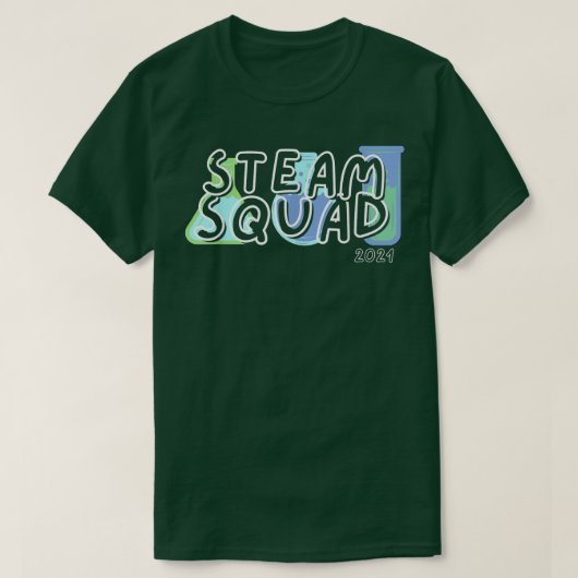 Science Team STEAM SQUAD Teacher Student Technolog Tシャツ (デザイン正面)
