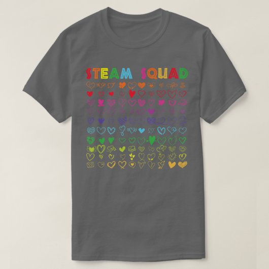 Science Tech Engineering Art Math Teacher STEAM Sq Tシャツ (デザイン正面)