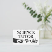 Science Tutor名刺 – カッコいいヴィンテージ 名刺 (スタンド正面)
