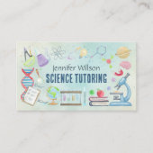 Science Tutoring -先生水彩画 名刺 (正面)