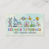 Science Tutoring -先生水彩画 名刺 (正面)