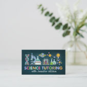 Science Tutoring -先生水彩画 名刺 (スタンド正面)