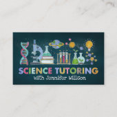 Science Tutoring -先生水彩画 名刺 (正面)