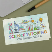 Science Tutoring -先生水彩画 名刺
