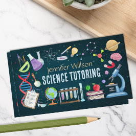 Science Tutoring -先生水彩画 名刺