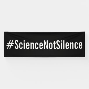 #ScienceNotSilence政治抗議行進 横断幕