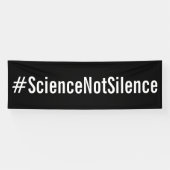 #ScienceNotSilence政治抗議3月 横断幕 (横)