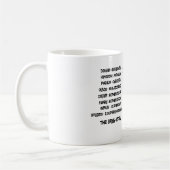 Scientific classification for the brill krill コーヒーマグカップ (左)