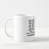 Scientific classification for the concrete cow コーヒーマグカップ (左)