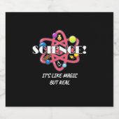 Scientist Gift | Chemistry Science Is Like Magic ビールラベル (シングルラベル)