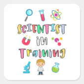 Scientist in Training for Young Scientists スクエアシール (正面)