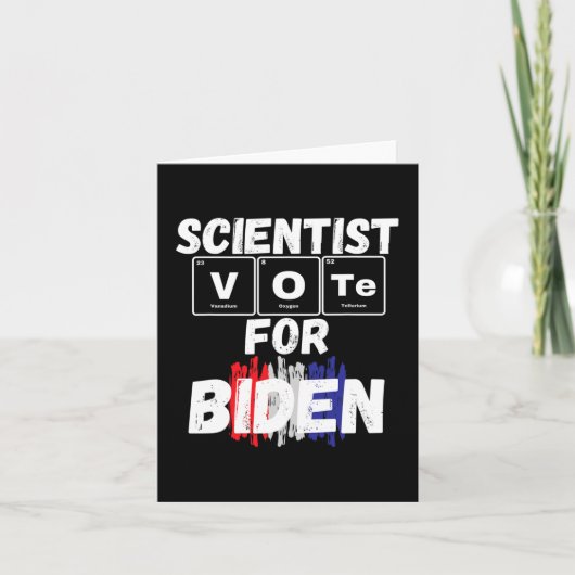 Scientist Vote For Biden  カード (正面)
