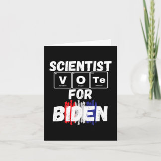Scientist Vote For Biden カード