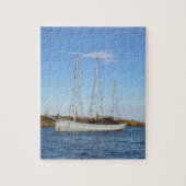 Scillyの島のスクーナー船 ジグソーパズル (縦)