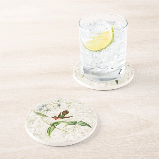 Scintillantハチドリの砂岩コースター コースター (側面)