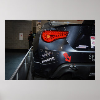 Scion FRS Drift Car ポスター