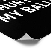 Scissoring Hurts My , Funny, Jokes, Sarcastic  ポスター (角)