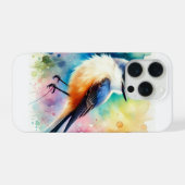 Scissortailed Flycatcher 010924AREF121 - Watercolo iPhoneケース (裏面横)