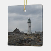 Scituateの古い灯台 セラミックオーナメント (左)