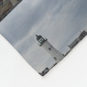 Scituateの古い灯台 フリースブランケット (角)