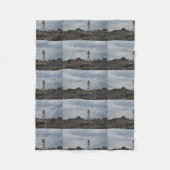 Scituateの古い灯台 フリースブランケット (正面)