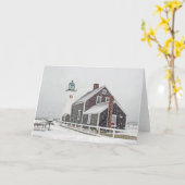 Scituateライトの12月 カード (黄色い花)