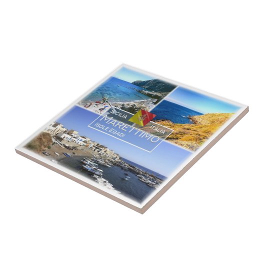 SCL008モザイク島、シチリア島、 タイル (側面)