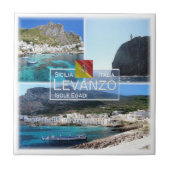 SCL009レバンゾ島、モザイク、シチリア、 タイル (正面)