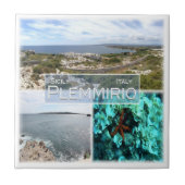SCL025 PLEMMIRIO,モザイク,シチリア, タイル (正面)