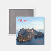 SCL034エーオリアン諸島、火山、シチリア、冷蔵庫 マグネット (正面/裏面)
