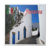 SCL040エーオリアン諸島、パンエリア、シチリア島、 タイル (正面)