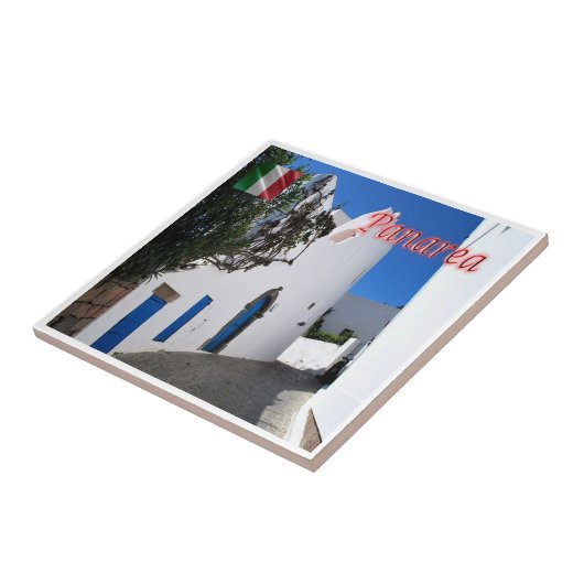 SCL040エーオリアン諸島、パンエリア、シチリア島、 タイル (側面)