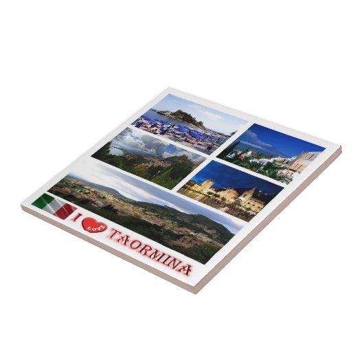 SCL059 TAORMINA、私は愛し、モザイクシチリア、 タイル (側面)