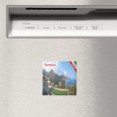 SCL064タオルミーナ、シチリア、イタリア、冷蔵庫 マグネット (インサイチュ (食洗機))