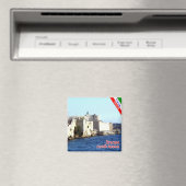 SCL070 SIRACUSA城マニアス、シチリア、冷蔵庫 マグネット (インサイチュ (食洗機))