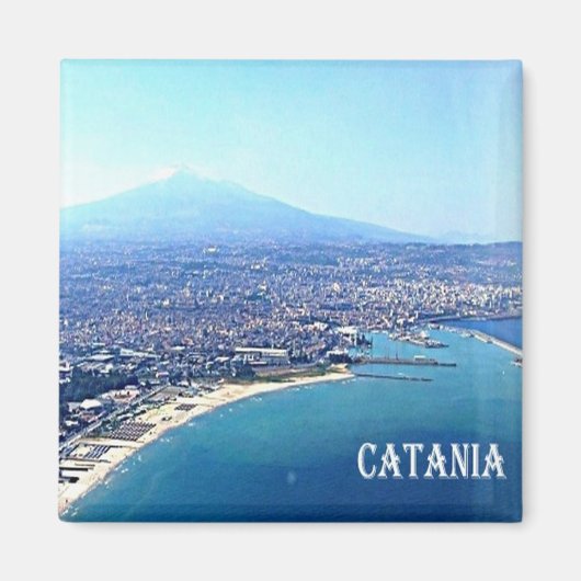 SCL086 CATANIA - Etna – シチリア – 冷蔵庫 マグネット (正面)