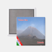 SCL087カタニア，エトナ，シチリア，イタリア，冷蔵庫 マグネット (正面/裏面)