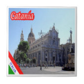 SCL096カタニア大聖堂，シチリア，イタリア， タイル (正面)