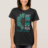 Scleroderma Awareness Ribbon Mom Warrior Tシャツ (正面)
