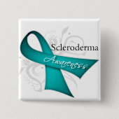 Scleroderma Disease Awareness Ribbon 缶バッジ (正面)